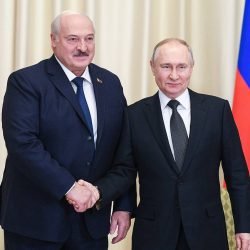 Aleksandr Lukašenko a Vladimir Putin