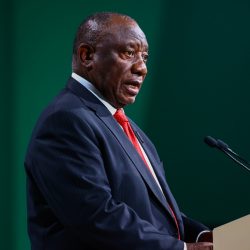 December 1, 2023, Dubai, United Arab Emirates: Matamela Cyril Ramaphosa, President of South Africa, speaks during the 28th Conference of the Parties to the United Nations Framework Convention on Climate Change, which takes place on 30 November until 12 December 2023 in Expo City Dubai. Dubai, United Arab Emirates on December 1st, 2023.,Image: 826254080, License: Rights-managed, Restrictions: , Model Release: no, Credit line: Profimedia