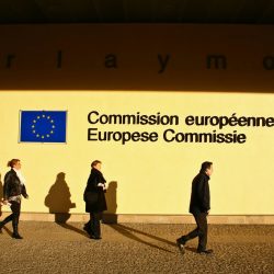 People passing by the Berlaymont an EU office building in Brussels, Belgium that houses the headquarters of the European Commission,Image: 131947267, License: Rights-managed, Restrictions: , Model Release: no, Credit line: jean Schweitzer / Alamy / Alamy / Profimedia