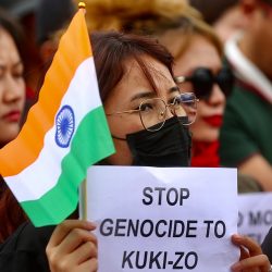 epaselect  Manipur students and members of different non-governmental organisations protest against the ongoing violence in the Manipur state, in Bangalore, India, 01 August 2023. The northeastern state of Manipur has witnessed ethnic clashes since May between the majority Meitei community and the tribal Kukis. At least 130 people have been killed, and more than 60,000 were displaced since the clashes broke out between the two ethnic groups after a video of naked women being paraded and sexually assaulted in the violence-hit region went viral. India's Prime Minister in a speech at parliament had called it 'a shameful incident for any civilized society' and assured 'that the guilty will not be spared'.,Image: 793457878, License: Rights-managed, Restrictions: , Model Release: no, Credit line: Profimedia