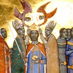 Korunovácia sv. Ladislava na miniatúre, Chronicon Pictum