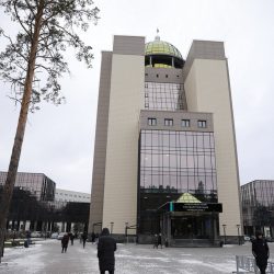 Nová budova Novosibirskej štátnej univerzity v Akademgorodku. Ilustračná snímka