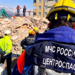 Ruskí záchranári pomáhajú po zemetrasení v Turecku (február 2023). Ilustračná snímka