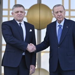 Slovenský premiér Robert Fico a turecký prezident Recep Tayyip Erdoğan v Ankare 20.1.2025