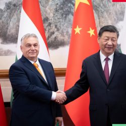 Viktor Orbán so Si Ťin-pchingom v Pekingu (8.7.2024)