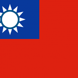 Vlajka Taiwanu. Ilustračný obrázok