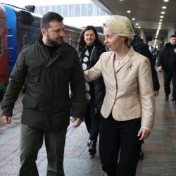 Volodymyr Zelenskyj a Ursula Von der Leyenová